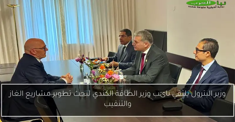 وزير البترول يلتقي نائب وزير الطاقة الكندي لبحث تطوير مشاريع الغاز والتنقيب