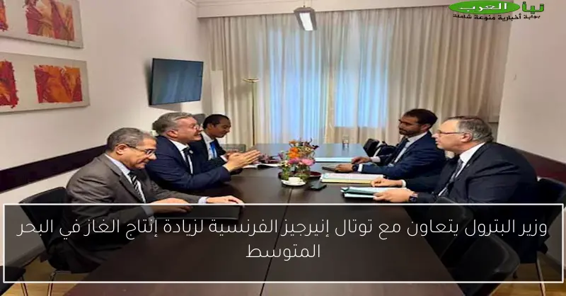 وزير البترول يتعاون مع توتال إنيرجيز الفرنسية لزيادة إنتاج الغاز في البحر المتوسط