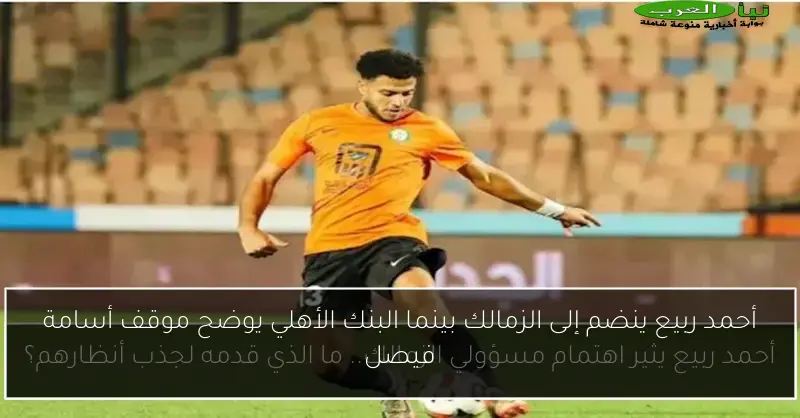 أحمد ربيع ينضم إلى الزمالك بينما البنك الأهلي يوضح موقف أسامة فيصل