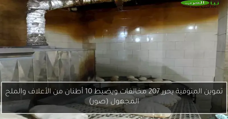 تموين المنوفية يحرر 207 مخالفات ويضبط 10 أطنان من الأعلاف والملح المجهول (صور)