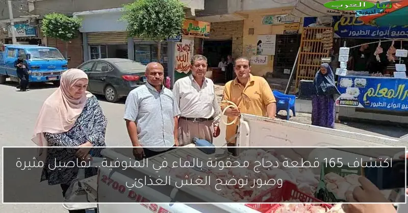 اكتشاف 165 قطعة دجاج محقونة بالماء في المنوفية.. تفاصيل مثيرة وصور توضح الغش الغذائي