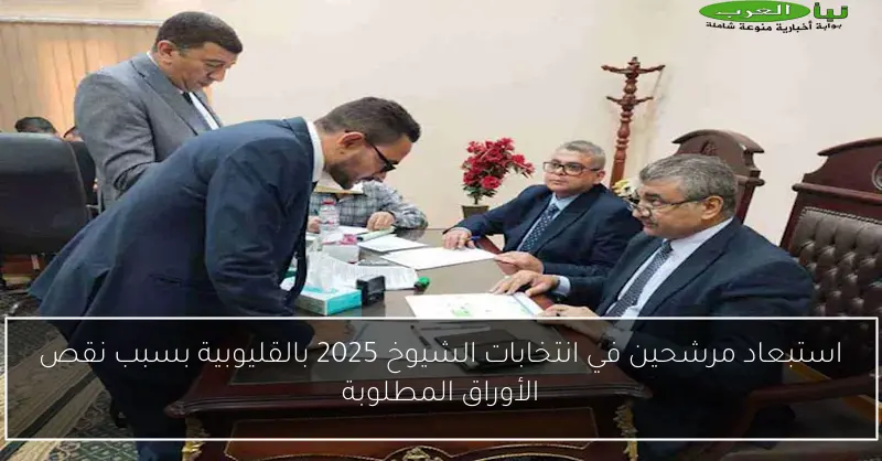 استبعاد مرشحين في انتخابات الشيوخ 2025 بالقليوبية بسبب نقص الأوراق المطلوبة
