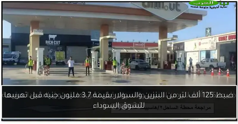 ضبط 125 ألف لتر من البنزين والسولار بقيمة 3.7 مليون جنيه قبل تهريبها للسوق السوداء