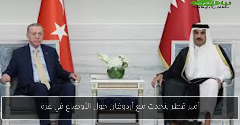 أمير قطر يتحدث مع أردوغان حول الأوضاع في غزة