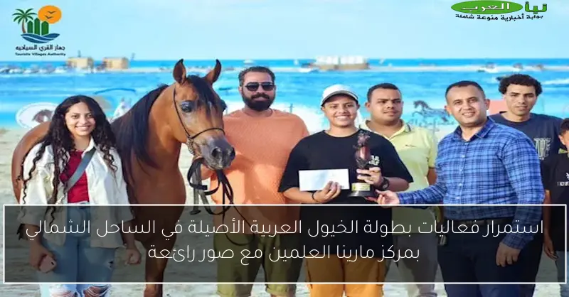 استمرار فعاليات بطولة الخيول العربية الأصيلة في الساحل الشمالي بمركز مارينا العلمين مع صور رائعة