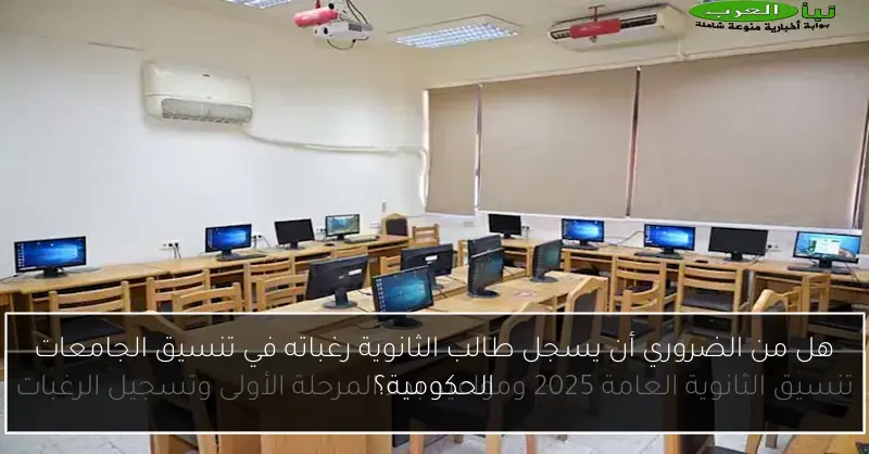 هل من الضروري أن يسجل طالب الثانوية رغباته في تنسيق الجامعات الحكومية؟