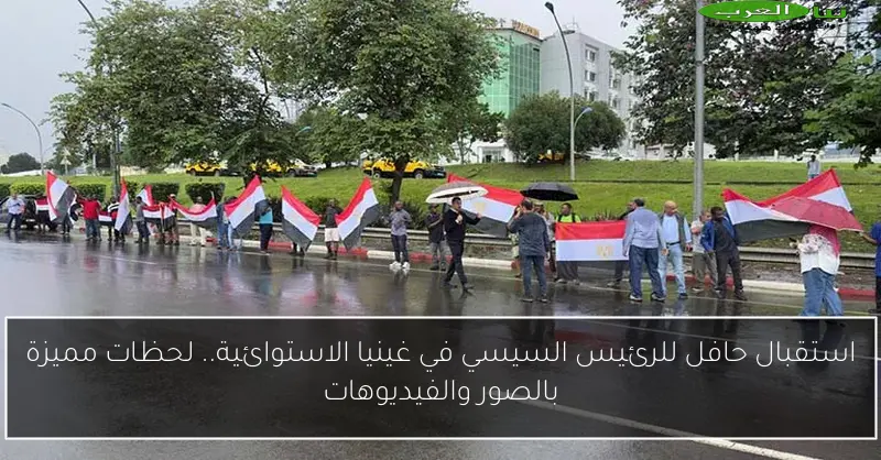 استقبال حافل للرئيس السيسي في غينيا الاستوائية.. لحظات مميزة بالصور والفيديوهات