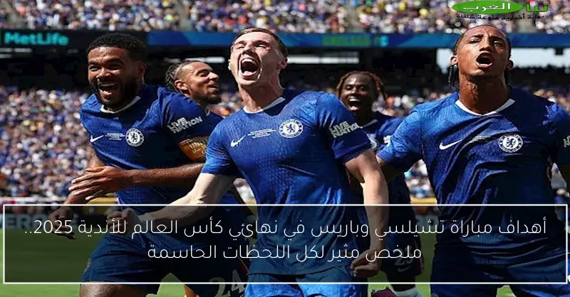 أهداف مباراة تشيلسي وباريس في نهائي كأس العالم للأندية 2025.. ملخص مثير لكل اللحظات الحاسمة