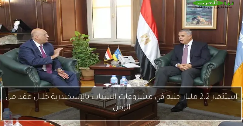 استثمار 2.2 مليار جنيه في مشروعات الشباب بالإسكندرية خلال عقد من الزمن