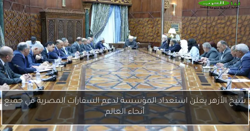 شيخ الأزهر يعلن استعداد المؤسسة لدعم السفارات المصرية في جميع أنحاء العالم
