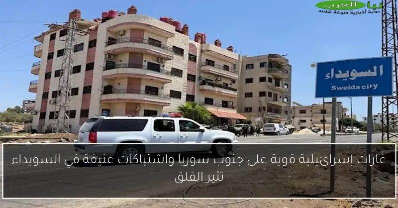 غارات إسرائيلية قوية على جنوب سوريا واشتباكات عنيفة في السويداء تثير القلق