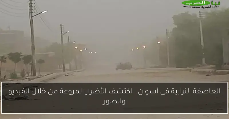 العاصفة الترابية في أسوان.. اكتشف الأضرار المروعة من خلال الفيديو والصور