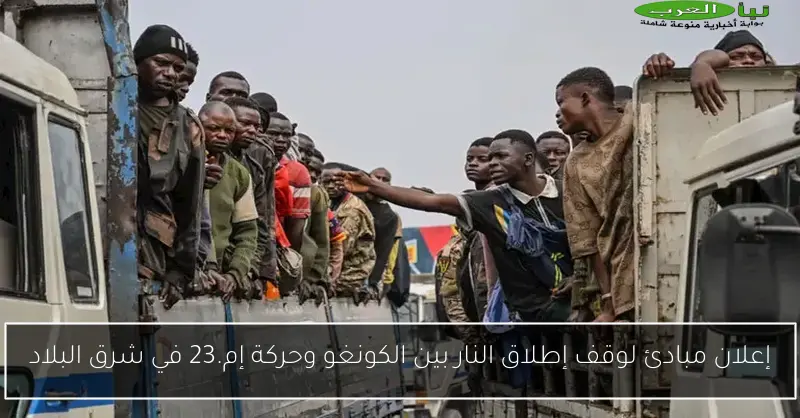 إعلان مبادئ لوقف إطلاق النار بين الكونغو وحركة إم.23 في شرق البلاد
