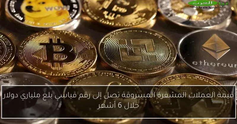 قيمة العملات المشفرة المسروقة تصل إلى رقم قياسي بلغ ملياري دولار خلال 6 أشهر