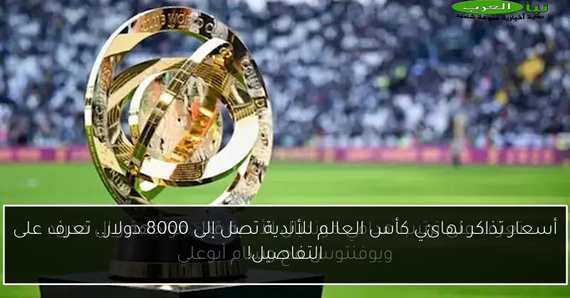 أسعار تذاكر نهائي كأس العالم للأندية تصل إلى 8000 دولار.. تعرف على التفاصيل!