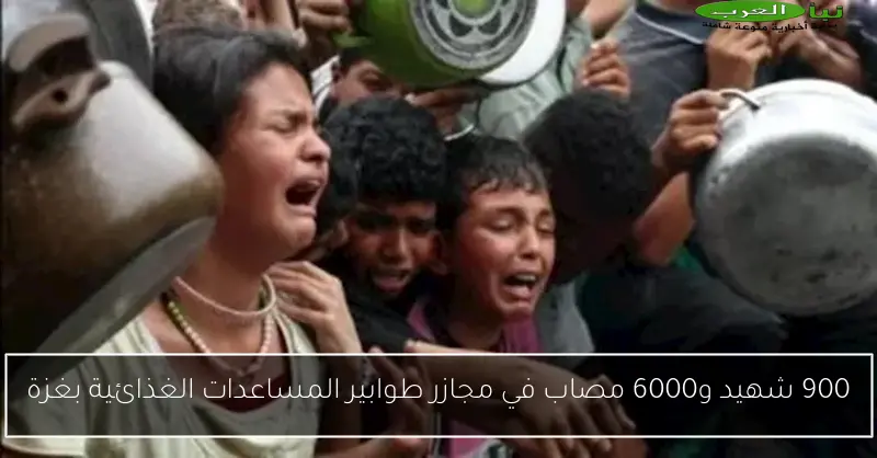 900 شهيد و6000 مصاب في مجازر طوابير المساعدات الغذائية بغزة