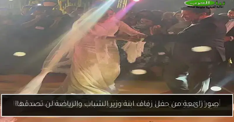 صور رائعة من حفل زفاف ابنة وزير الشباب والرياضة لن تصدقها!