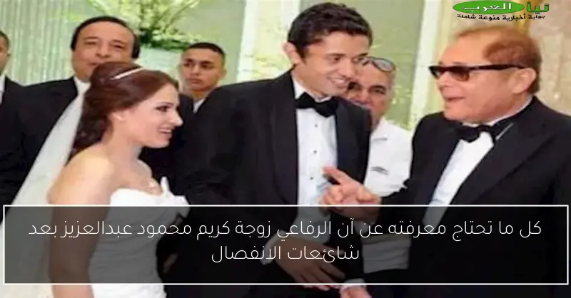 كل ما تحتاج معرفته عن آن الرفاعي زوجة كريم محمود عبدالعزيز بعد شائعات الانفصال