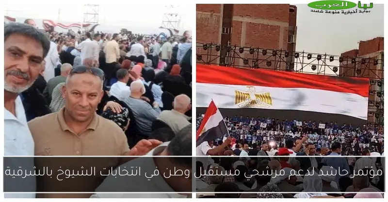 مؤتمر حاشد لدعم مرشحي مستقبل وطن في انتخابات الشيوخ بالشرقية