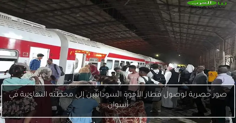 صور حصرية لوصول قطار الأخوة السودانيين إلى محطته النهائية في أسوان