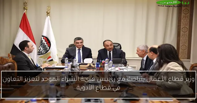 وزير قطاع الأعمال يتباحث مع رئيس هيئة الشراء الموحد لتعزيز التعاون في قطاع الأدوية