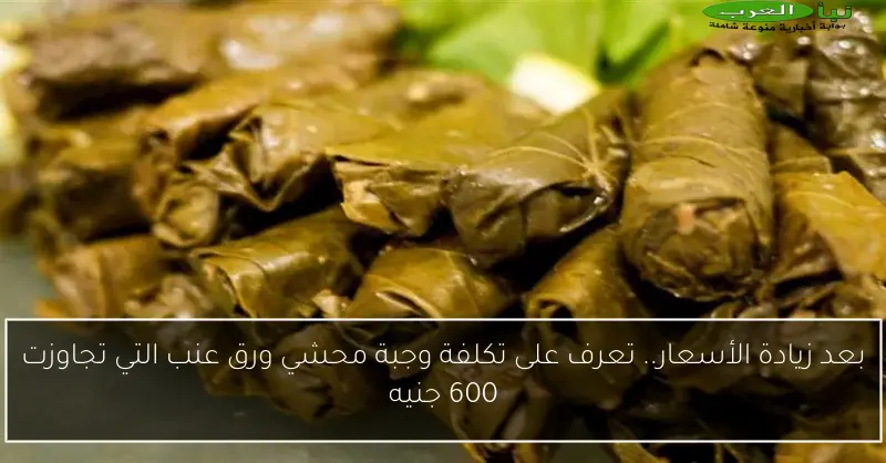 بعد زيادة الأسعار.. تعرف على تكلفة وجبة محشي ورق عنب التي تجاوزت 600 جنيه