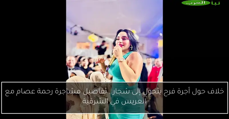 خلاف حول أجرة فرح يتحول إلى شجار.. تفاصيل مشاجرة رحمة عصام مع العريس في الشرقية
