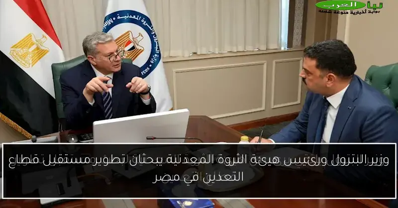 وزير البترول ورئيس هيئة الثروة المعدنية يبحثان تطوير مستقبل قطاع التعدين في مصر