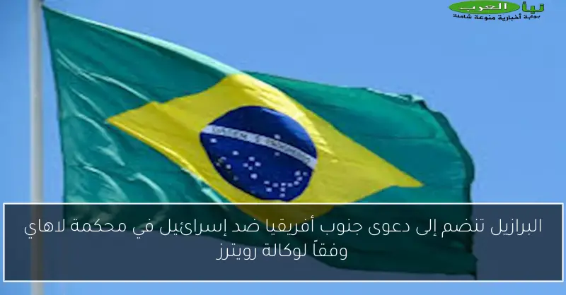 البرازيل تنضم إلى دعوى جنوب أفريقيا ضد إسرائيل في محكمة لاهاي وفقاً لوكالة رويترز