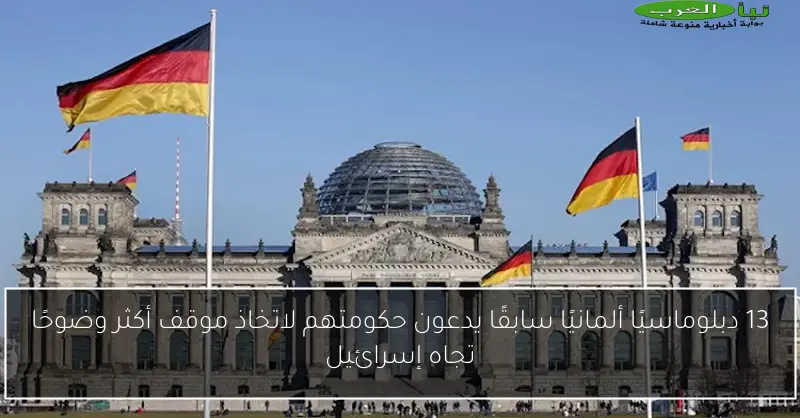 13 دبلوماسيًا ألمانيًا سابقًا يدعون حكومتهم لاتخاذ موقف أكثر وضوحًا تجاه إسرائيل