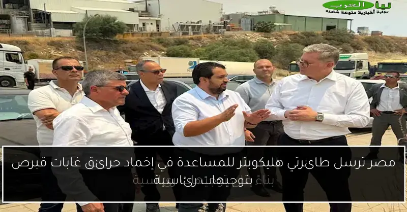 مصر ترسل طائرتي هليكوبتر للمساعدة في إخماد حرائق غابات قبرص بتوجيهات رئاسية