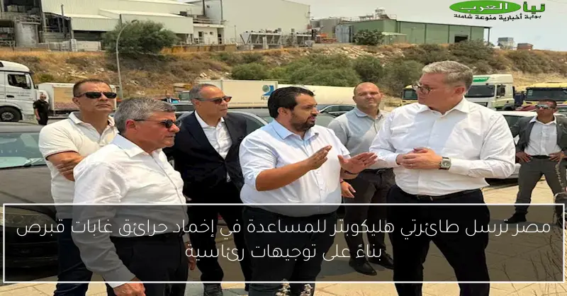 مصر ترسل طائرتي هليكوبتر للمساعدة في إخماد حرائق غابات قبرص بناءً على توجيهات رئاسية