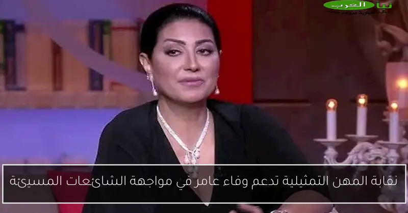 نقابة المهن التمثيلية تدعم وفاء عامر في مواجهة الشائعات المسيئة