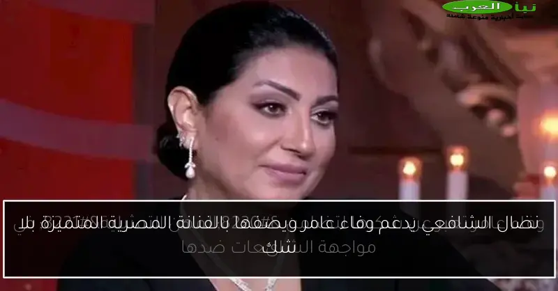 نضال الشافعي يدعم وفاء عامر ويصفها بالفنانة المصرية المتميزة بلا شك