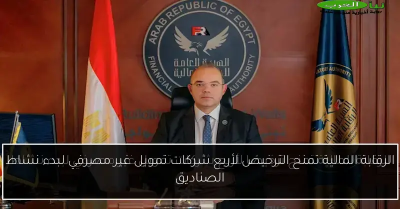 الرقابة المالية تمنح الترخيص لأربع شركات تمويل غير مصرفي لبدء نشاط الصناديق