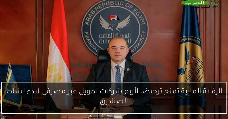 الرقابة المالية تمنح ترخيصًا لأربع شركات تمويل غير مصرفي لبدء نشاط الصناديق