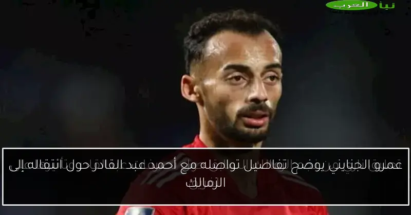 عمرو الجنايني يوضح تفاصيل تواصله مع أحمد عبد القادر حول انتقاله إلى الزمالك