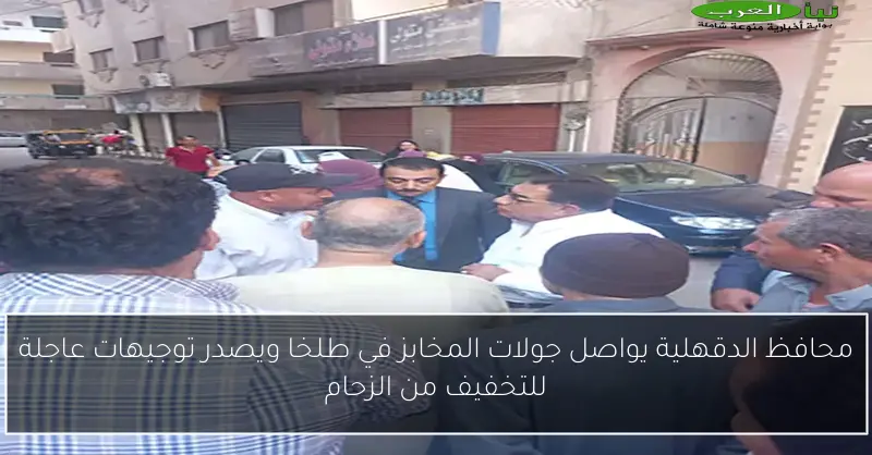 محافظ الدقهلية يواصل جولات المخابز في طلخا ويصدر توجيهات عاجلة للتخفيف من الزحام