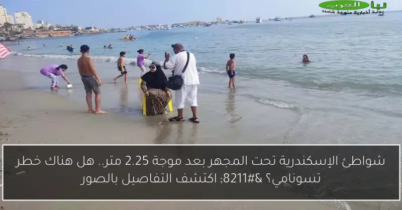 شواطئ الإسكندرية تحت المجهر بعد موجة 2.25 متر.. هل هناك خطر تسونامي؟ – اكتشف التفاصيل بالصور