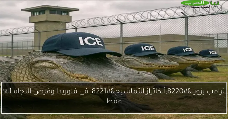 ترامب يزور “ألكاتراز التماسيح” في فلوريدا وفرص النجاة 1% فقط