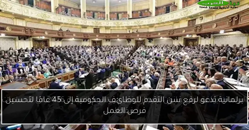 برلمانية تدعو لرفع سن التقدم للوظائف الحكومية إلى 45 عامًا لتحسين فرص العمل