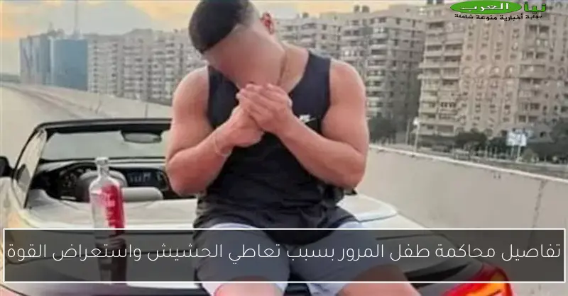 تفاصيل محاكمة طفل المرور بسبب تعاطي الحشيش واستعراض القوة