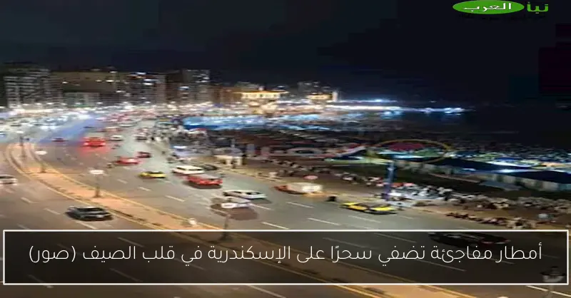 أمطار مفاجئة تضفي سحرًا على الإسكندرية في قلب الصيف (صور)