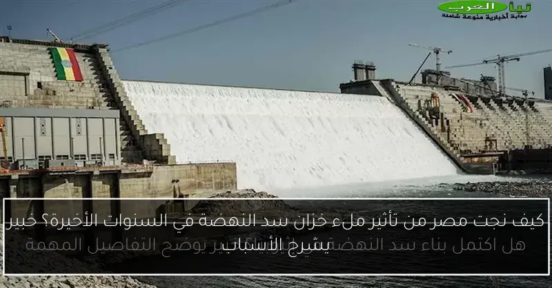 كيف نجت مصر من تأثير ملء خزان سد النهضة في السنوات الأخيرة؟ خبير يشرح الأسباب