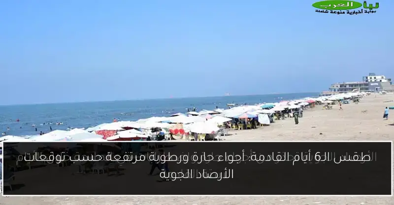 طقس الـ6 أيام القادمة: أجواء حارة ورطوبة مرتفعة حسب توقعات الأرصاد الجوية