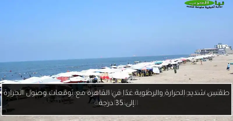 طقس شديد الحرارة والرطوبة غدًا في القاهرة مع توقعات وصول الحرارة إلى 35 درجة