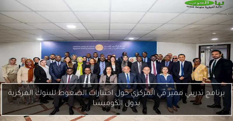 برنامج تدريبي مميز في المركزي حول اختبارات الضغوط للبنوك المركزية بدول الكوميسا