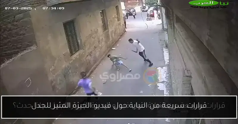 قرارات سريعة من النيابة حول فيديو الجيزة المثير للجدل