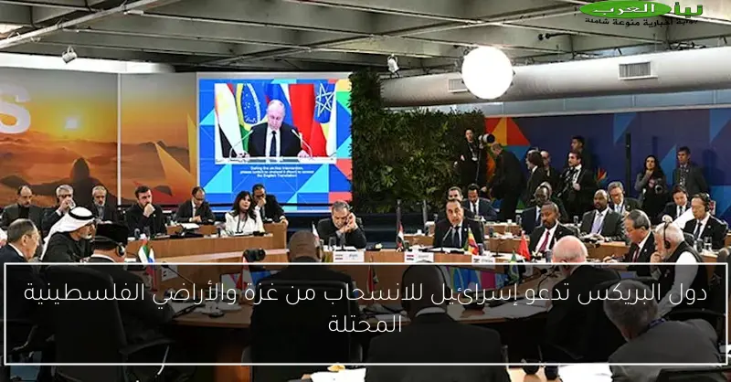 دول البريكس تدعو إسرائيل للانسحاب من غزة والأراضي الفلسطينية المحتلة
