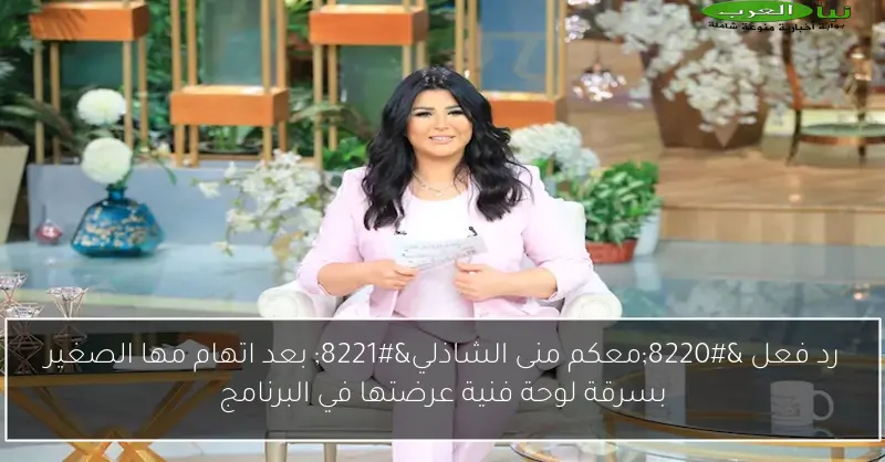 رد فعل “معكم منى الشاذلي” بعد اتهام مها الصغير بسرقة لوحة فنية عرضتها في البرنامج